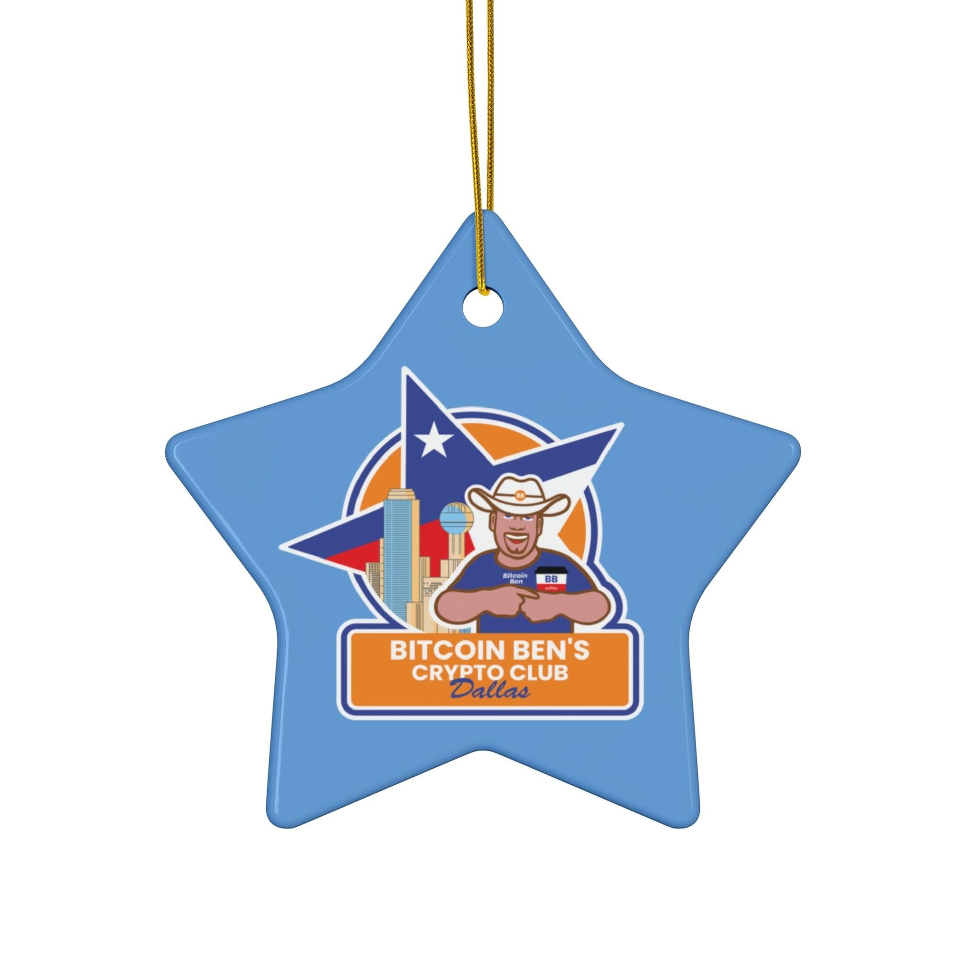 BBCC Dallas Ceramic Ornament (1 Ornament) - Miniaday Designs, LLC.