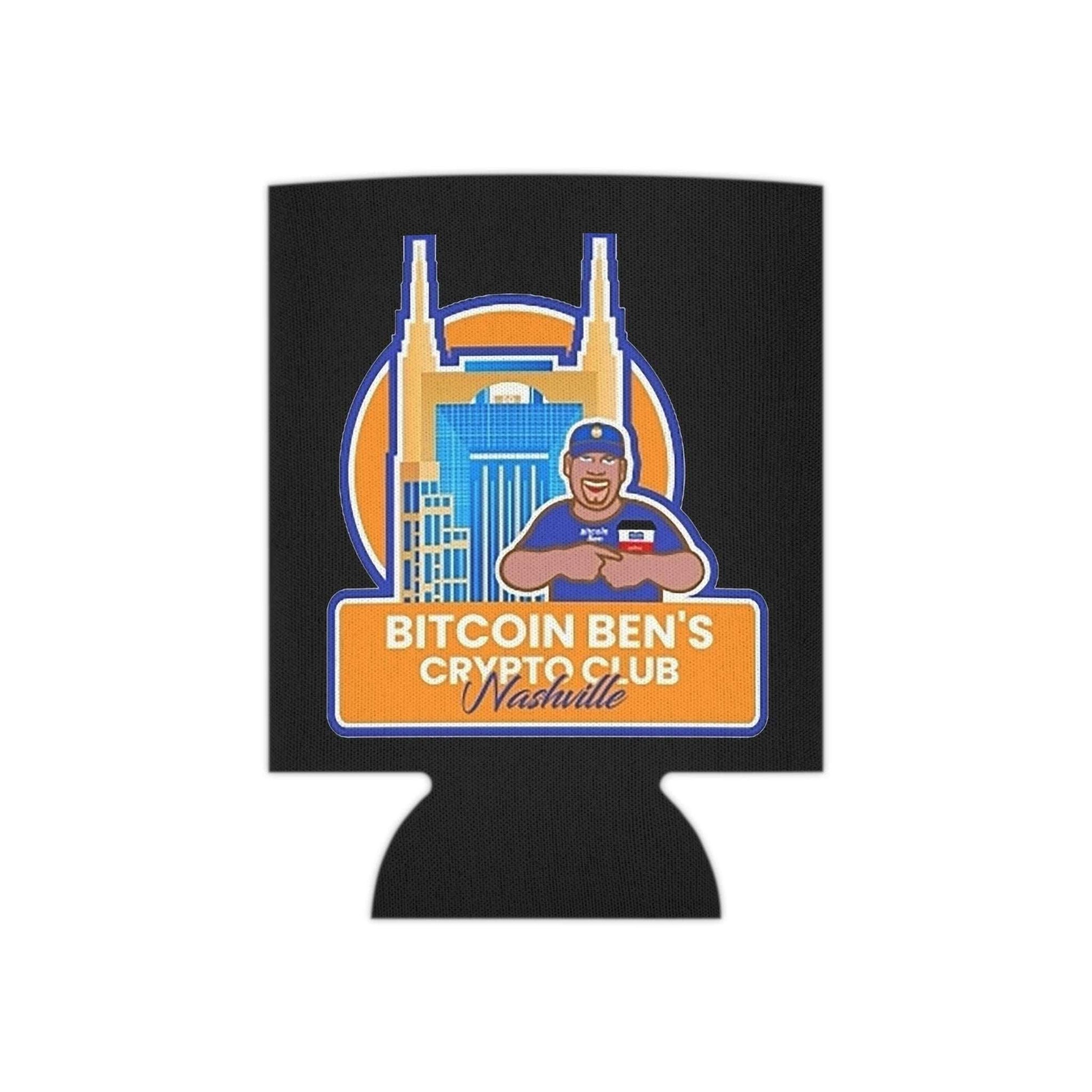 Bitcoin Ben Nashville Club Can Cooler - Miniaday Designs, LLC.