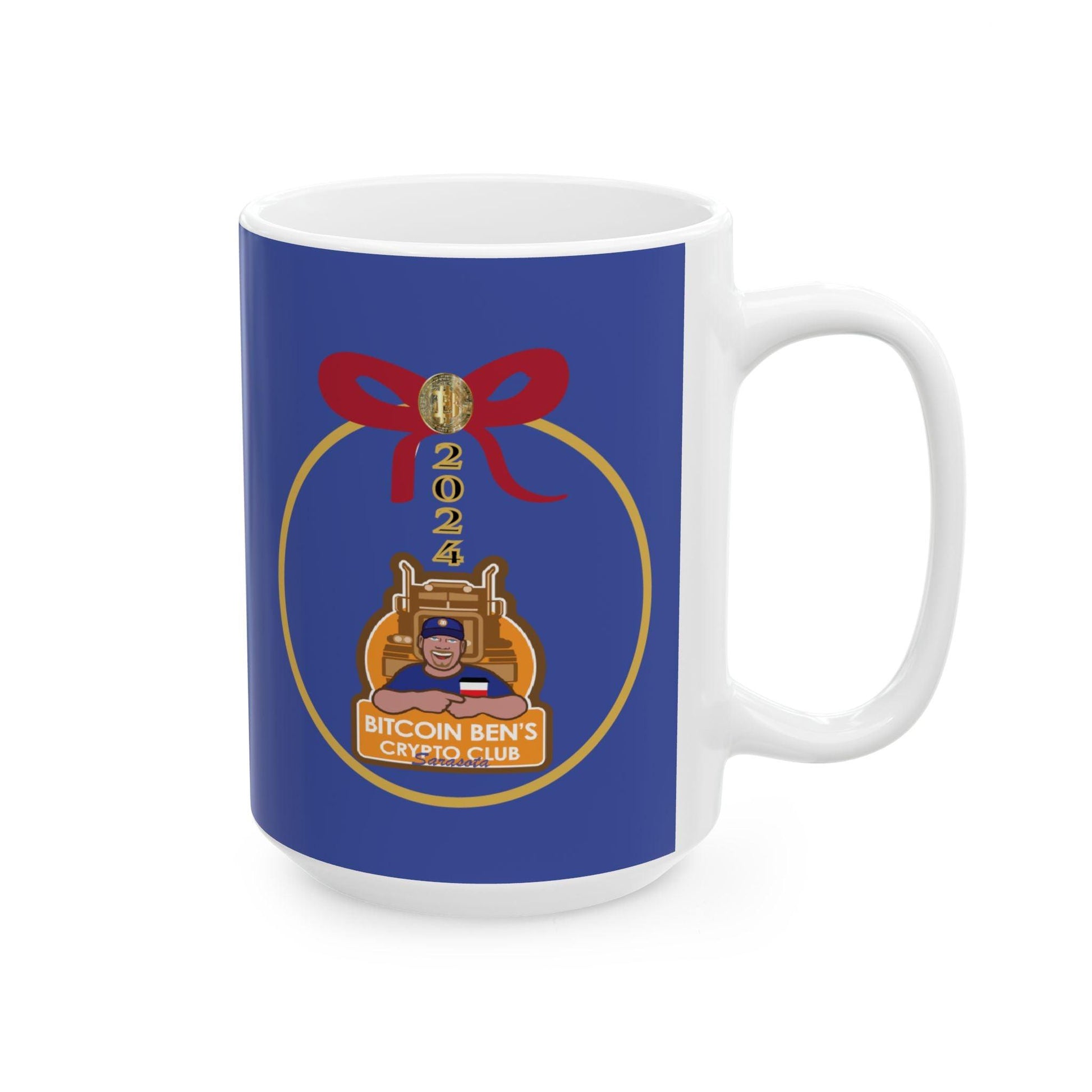 BBCC Sarasota Christmas Ceramic Mug, (11oz, 15oz) - Miniaday Designs, LLC.