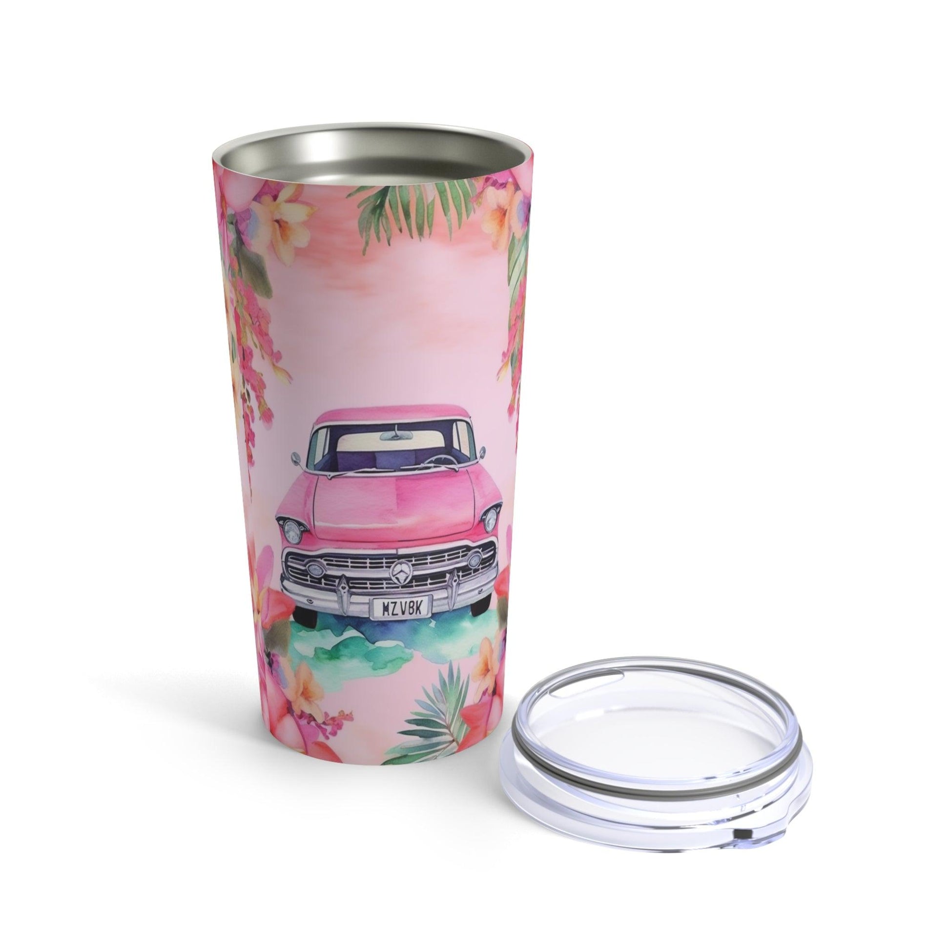GIRL BOSS PInk Paradise Roadtrip Collection by Miniaday Designs Tumbler 20oz - Miniaday Designs, LLC.