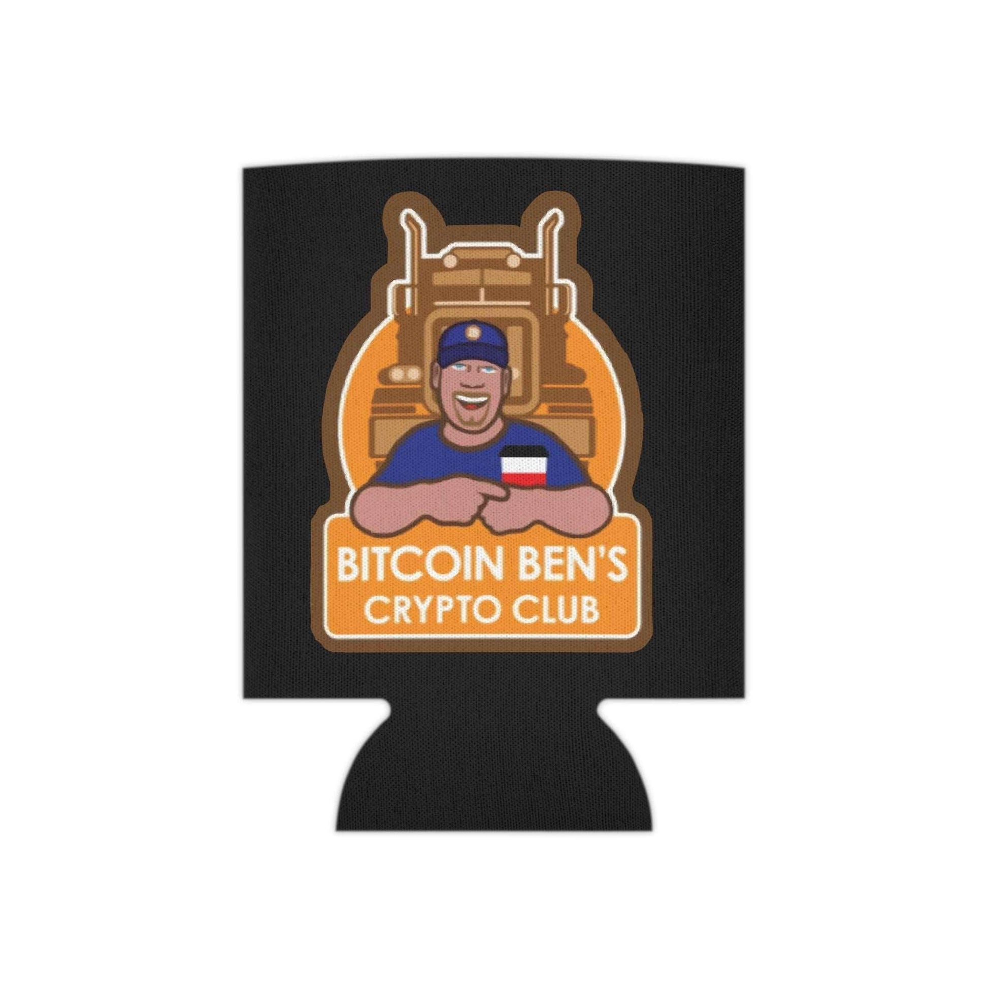 Bitcoin Ben Crypto Club Can Cooler - Miniaday Designs, LLC.