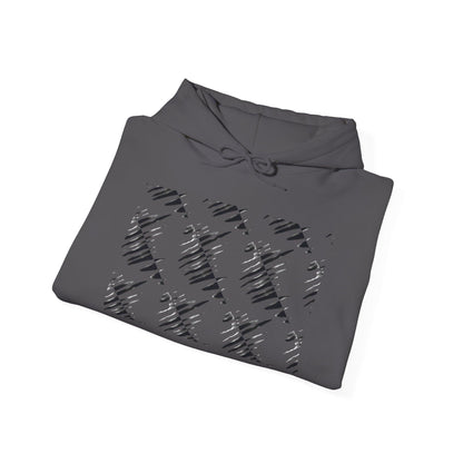 Ryan's Black and Grey Unisex Heavy Blend™ Hooded Sweatshirt - Miniaday Designs, LLC.