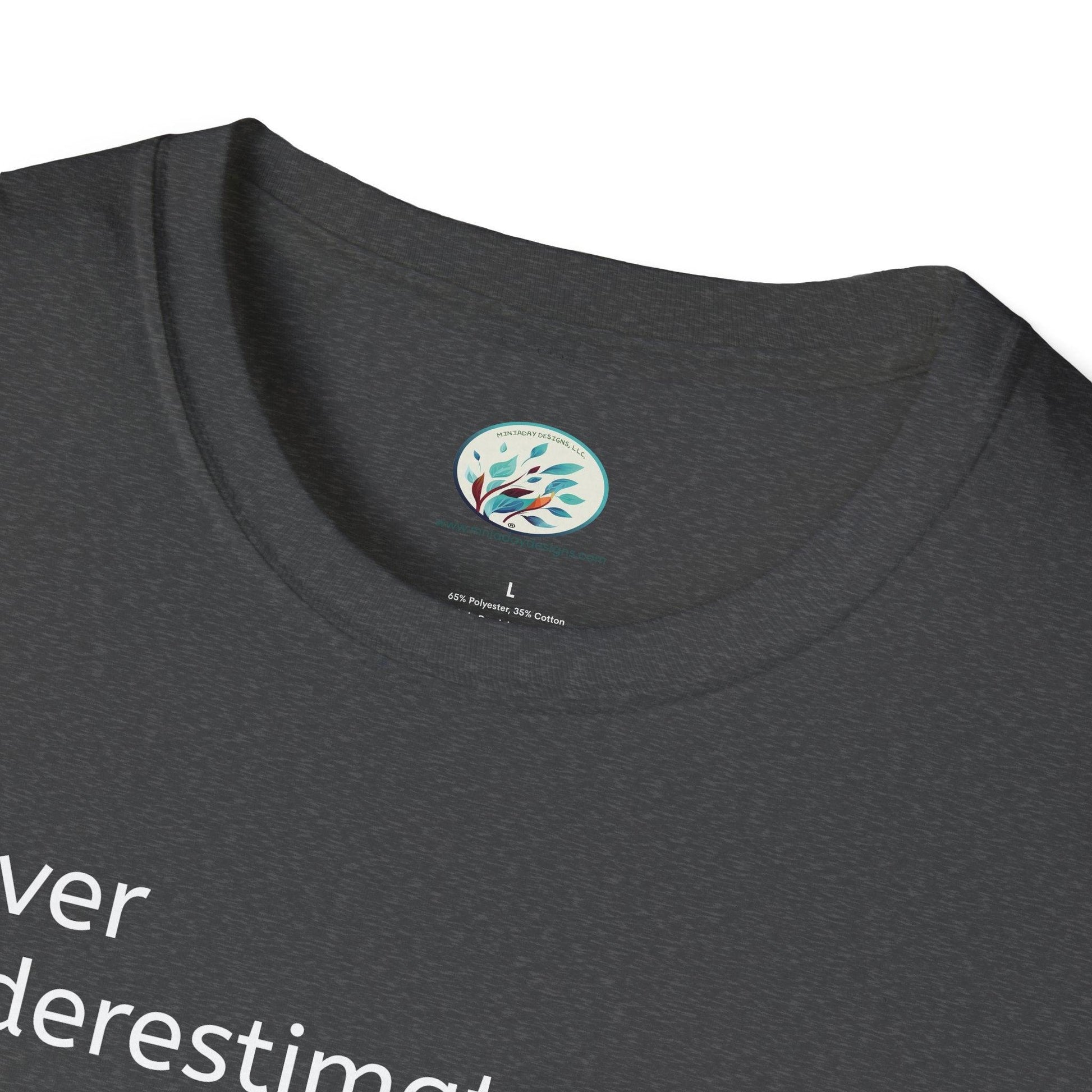 Never Understimate a Westie Unisex Softstyle T-Shirt - Miniaday Designs, LLC.
