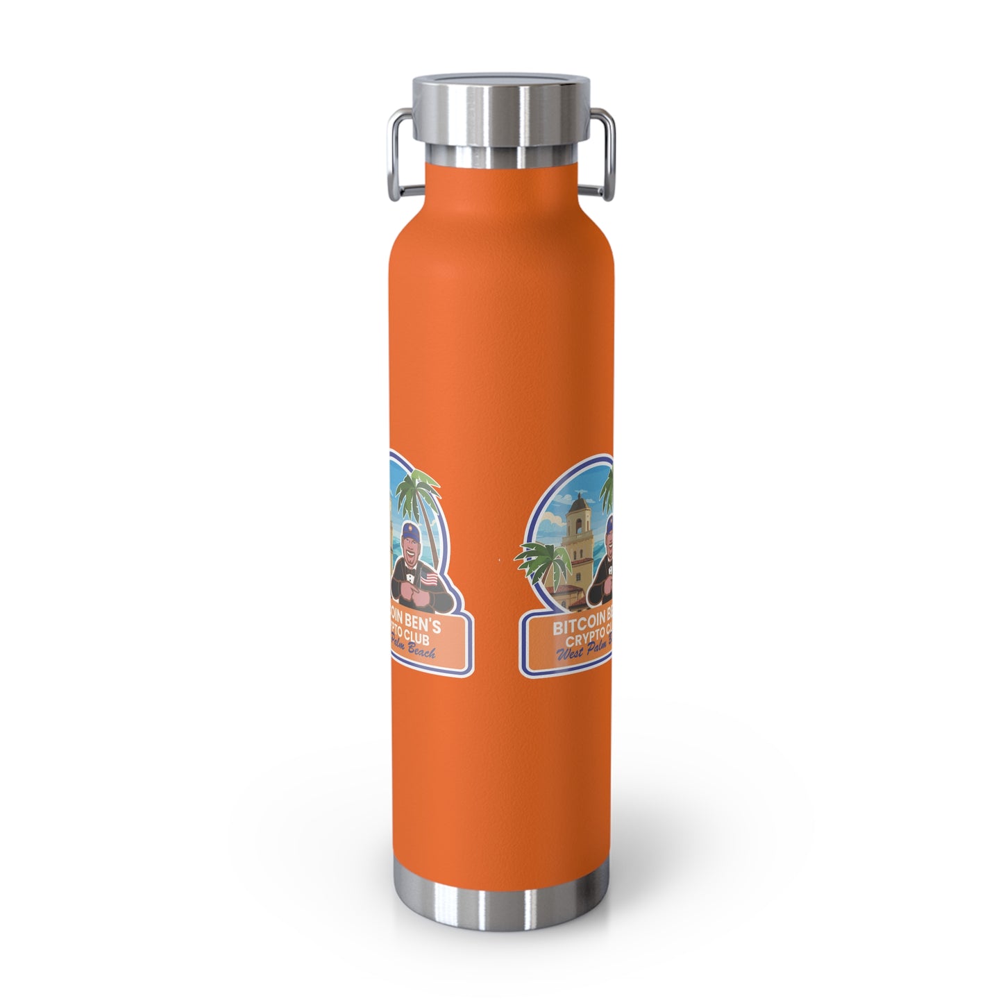 BBCC West Palm Beach Club Copper Vacuum Insulated Bottle, 22oz