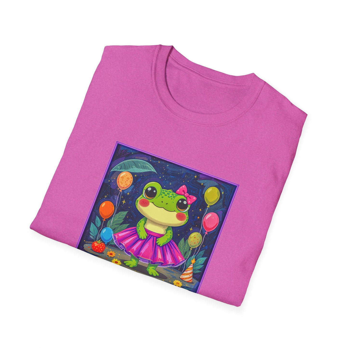 Happy Birthday Froggy Unisex Softstyle T-Shirt