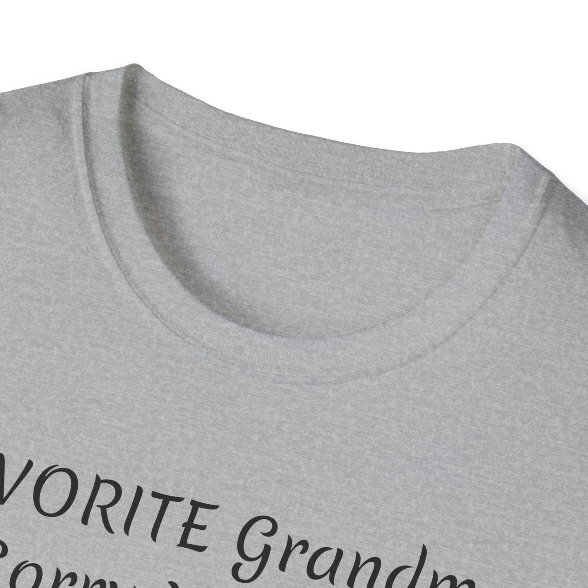 FAVORITE GRANDMA Unisex Softstyle T-Shirt - Miniaday Designs, LLC.