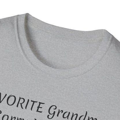 FAVORITE GRANDMA Unisex Softstyle T-Shirt - Miniaday Designs, LLC.