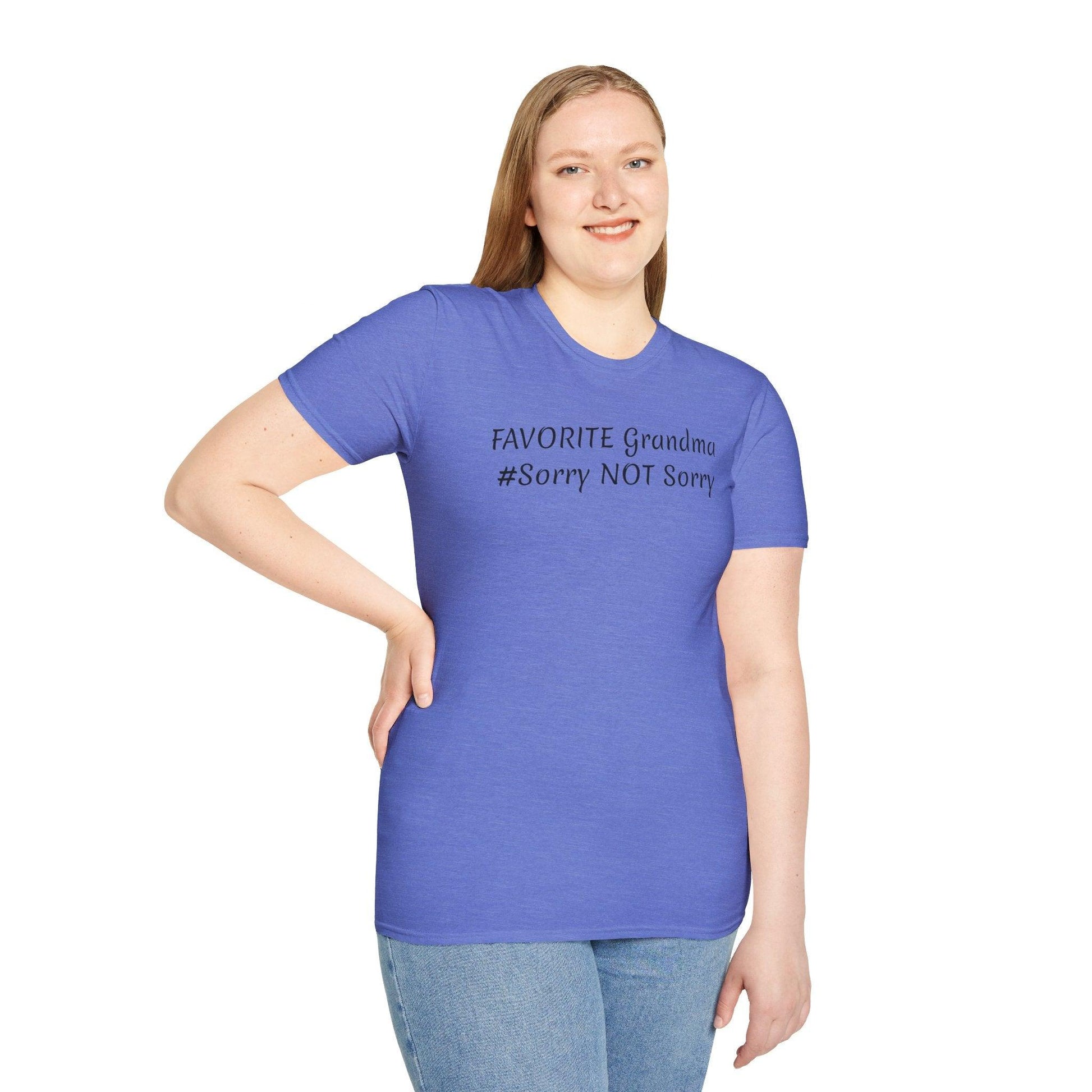 FAVORITE GRANDMA Unisex Softstyle T-Shirt - Miniaday Designs, LLC.