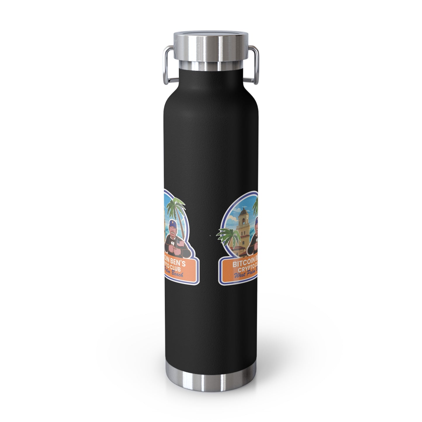 BBCC West Palm Beach Club Copper Vacuum Insulated Bottle, 22oz