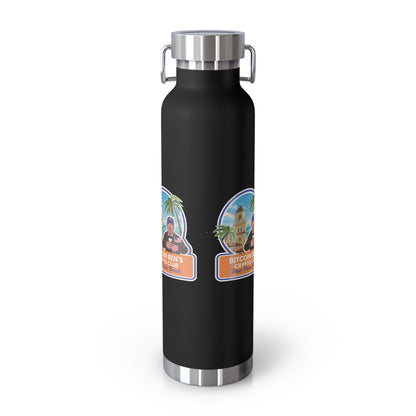 BBCC West Palm Beach Club Copper Vacuum Insulated Bottle, 22oz