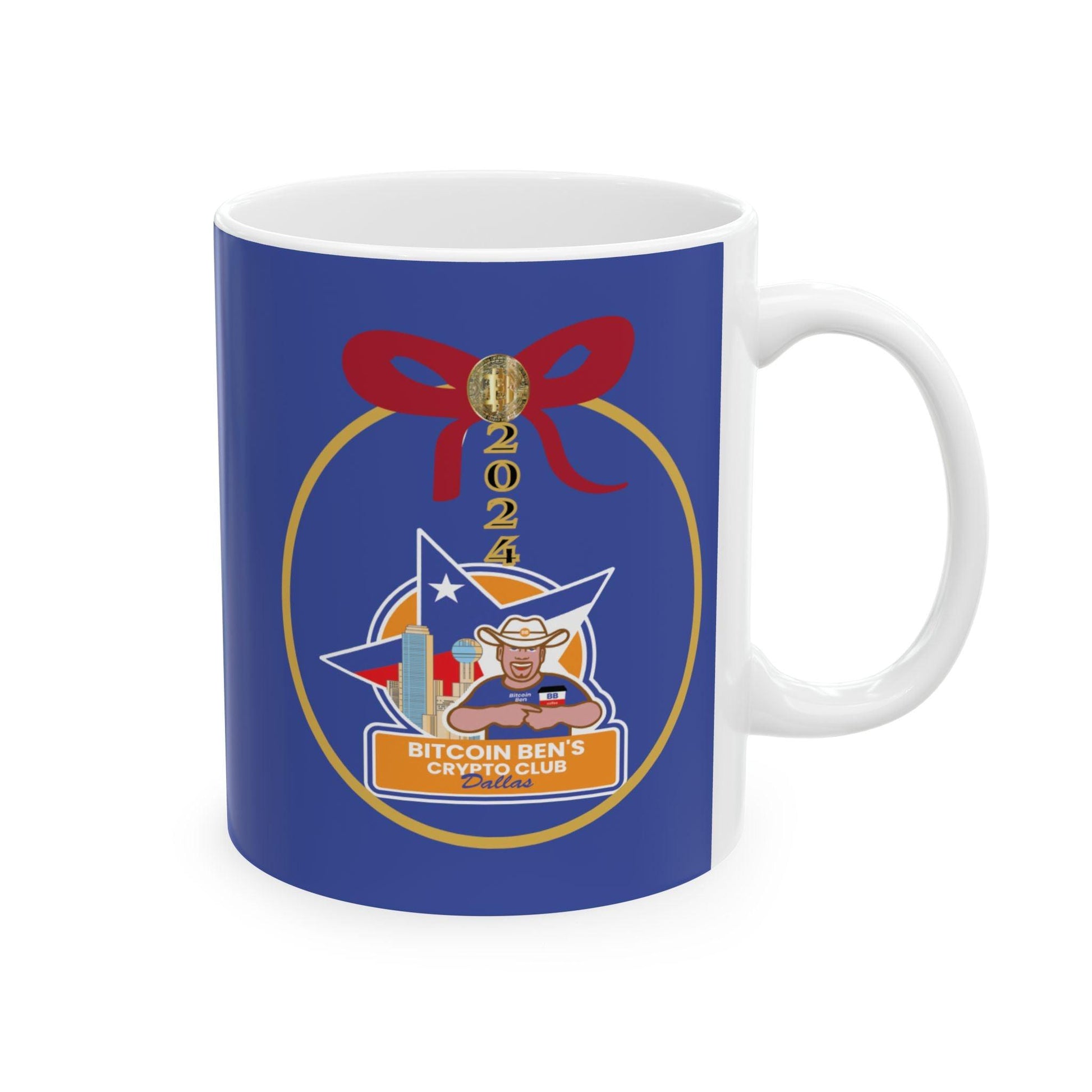 BBCC Dallas Christmas Ceramic Mug, (11oz, 15oz) - Miniaday Designs, LLC.