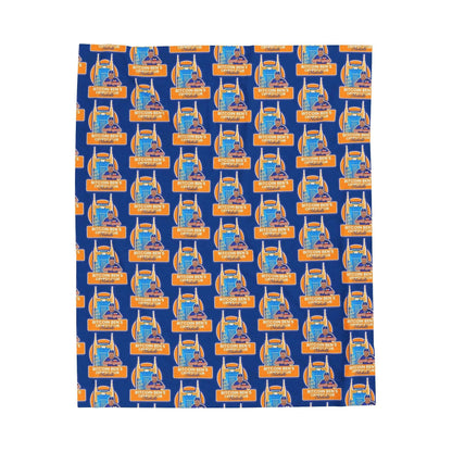 Bitcoin Ben Nashville Collection Velveteen Plush Blanket - Miniaday Designs, LLC.