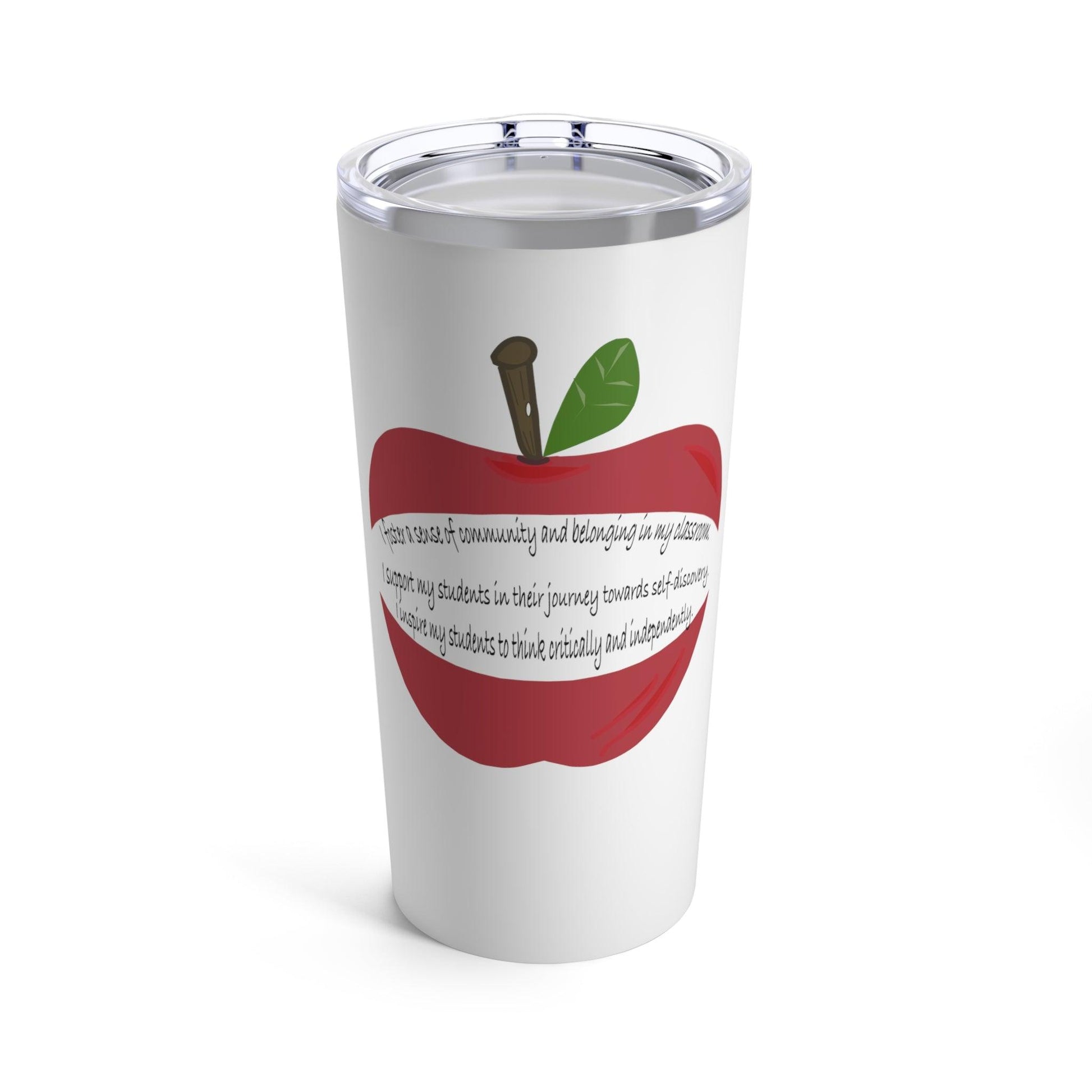 Miniaday Designs Tumbler 20 oz for Middle and High School Teachers. Tumbler 20oz White Unisex - Miniaday Designs, LLC.