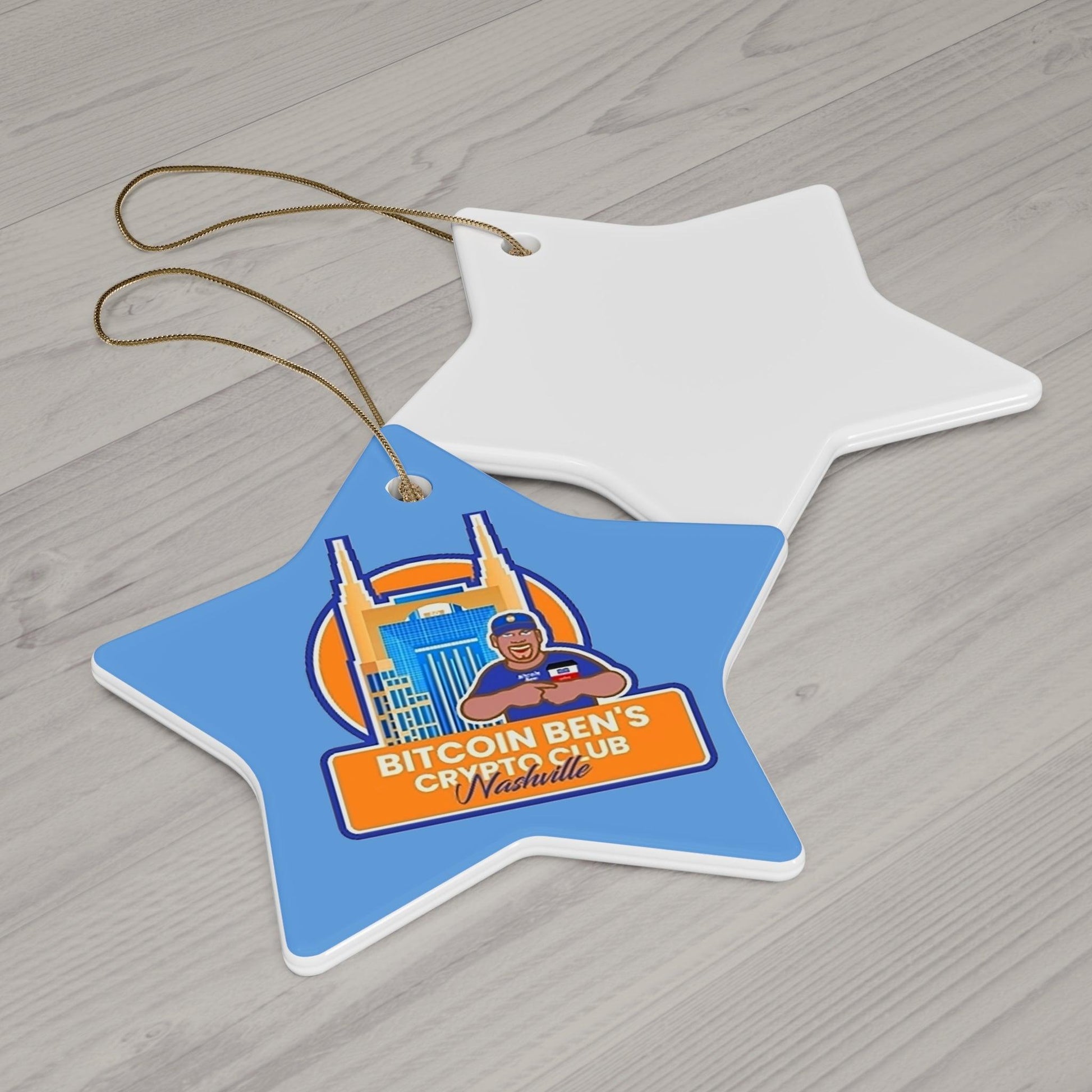 BBCC Nashville Ceramic Ornament (1 Ornament) - Miniaday Designs, LLC.