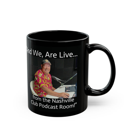 Bitcoin Ben Sound Check Black Mug (11oz) - Miniaday Designs, LLC.