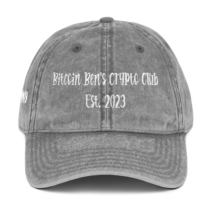 5.36" x 2" Length and Height of Font Bitcoin Ben's Crypto Club EST Haystack  Font VINTAGE (Embroidery)