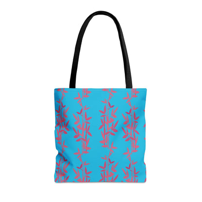 Miniaday Designs Teal Bamboo Tote Bag - Miniaday Designs, LLC.