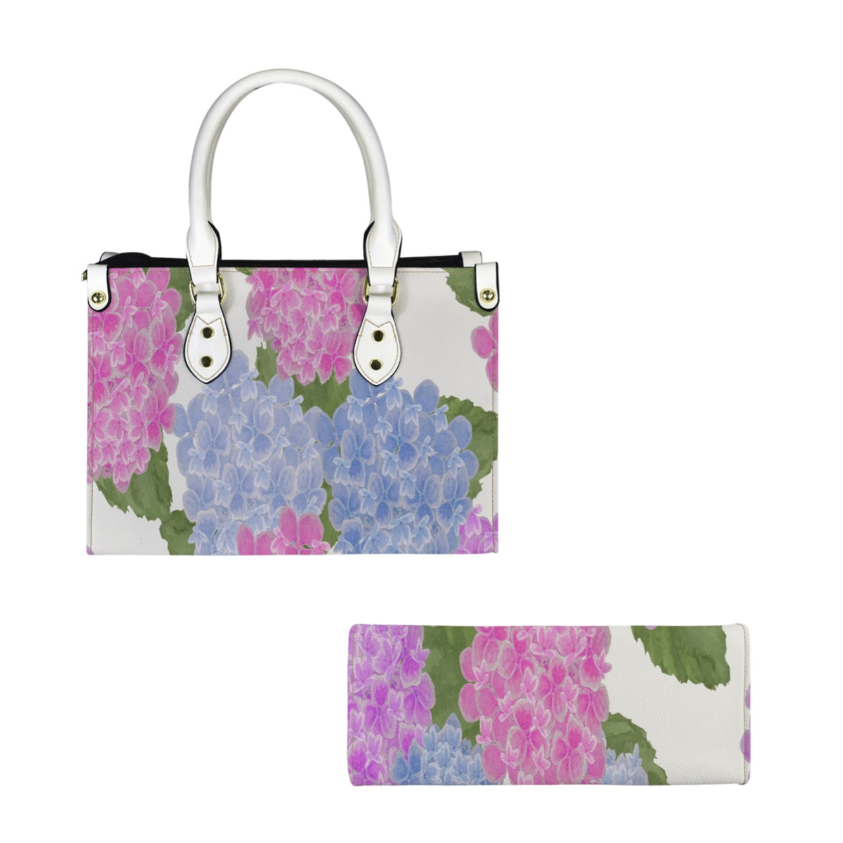 Hydrangea Garden Designer Handbag | Original Watercolor Art