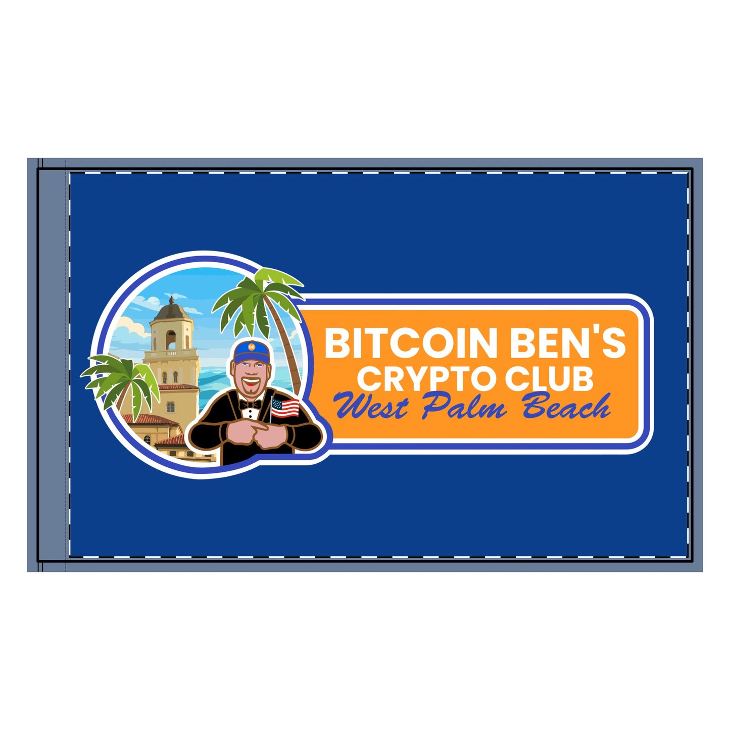BBCC West Palm Beach Horizontal Logo Club Double-Sided Flag