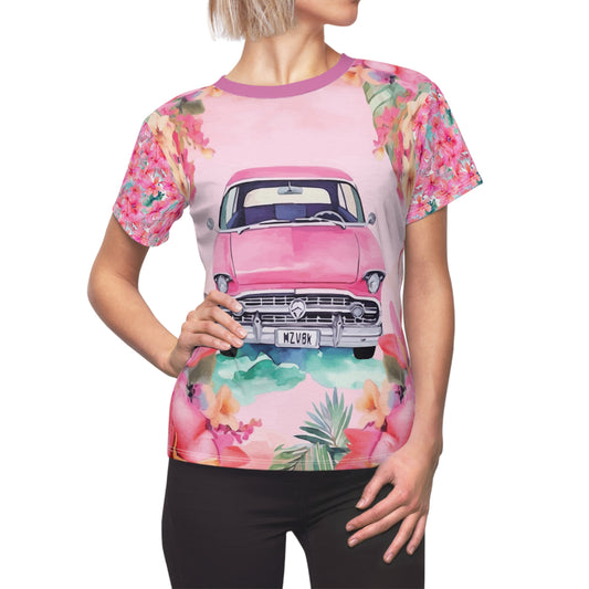 Pink Paradise Roadtrip Collection by Miniaday Designs, LLC. Women's Tee (XS-2XL) - Miniaday Designs, LLC.