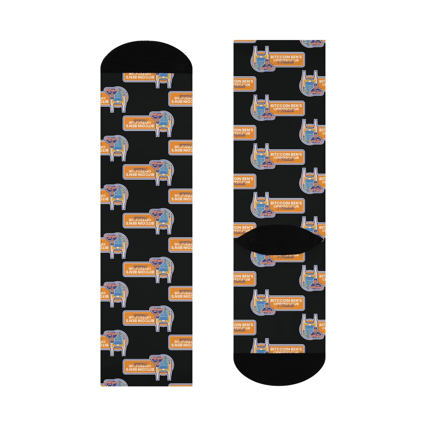 BBCC Nashville Cushioned Crew Socks Cotton Blend One Size