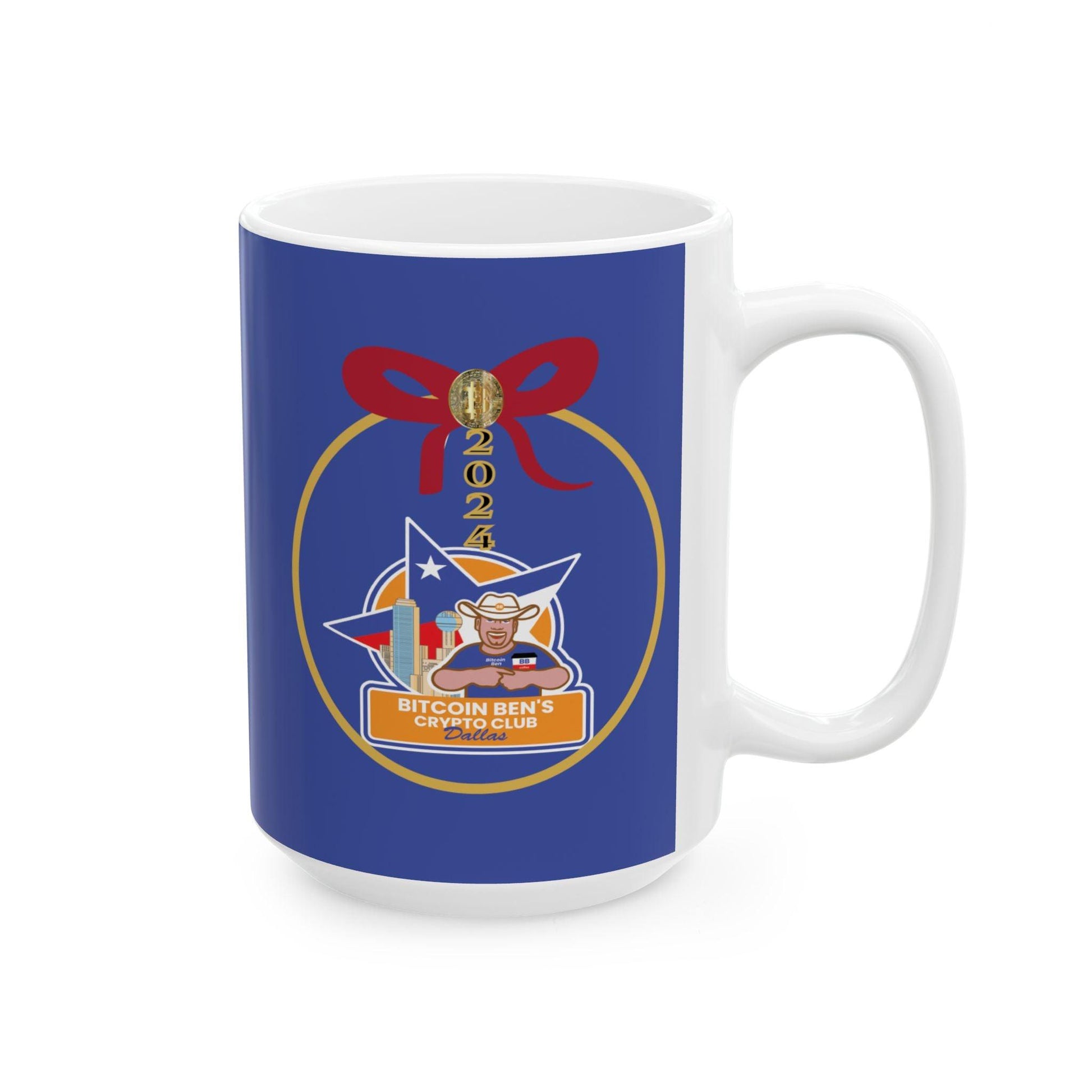 BBCC Dallas Christmas Ceramic Mug, (11oz, 15oz) - Miniaday Designs, LLC.