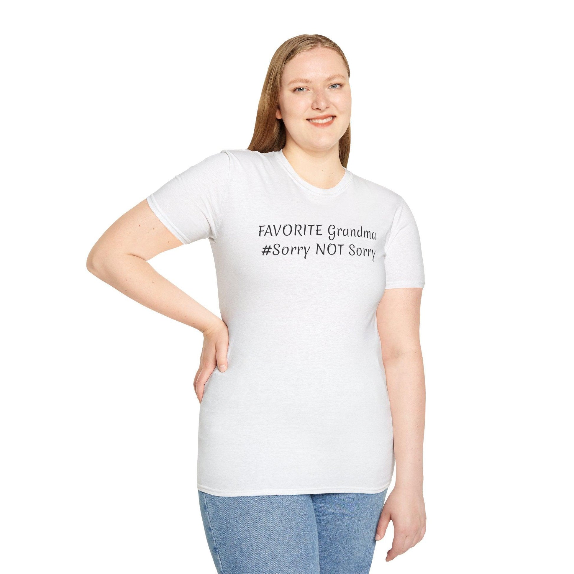 FAVORITE GRANDMA Unisex Softstyle T-Shirt - Miniaday Designs, LLC.