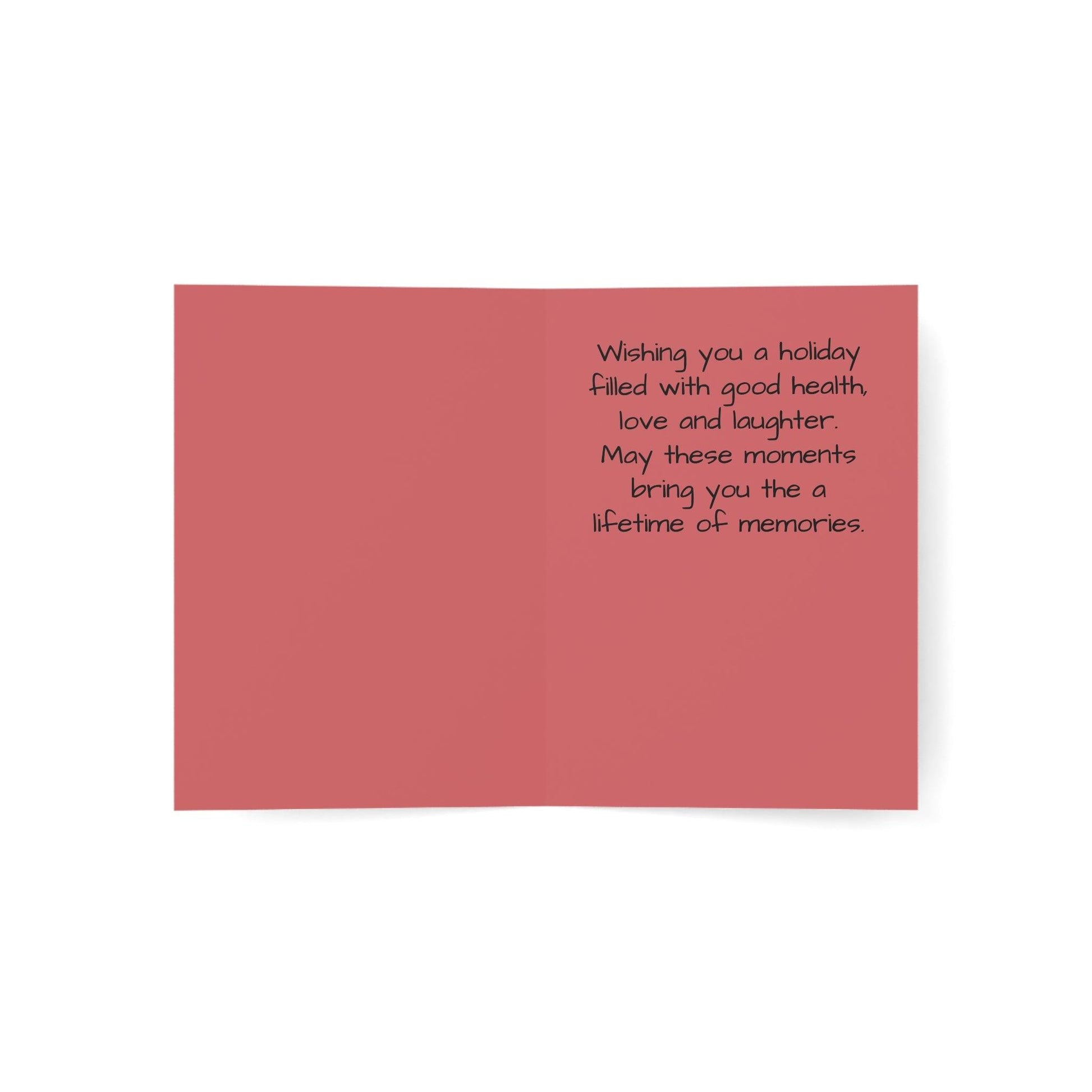 Merry Christmas with Packages Greeting Cards (1, 10, 30, and 50pcs) - Miniaday Designs, LLC.