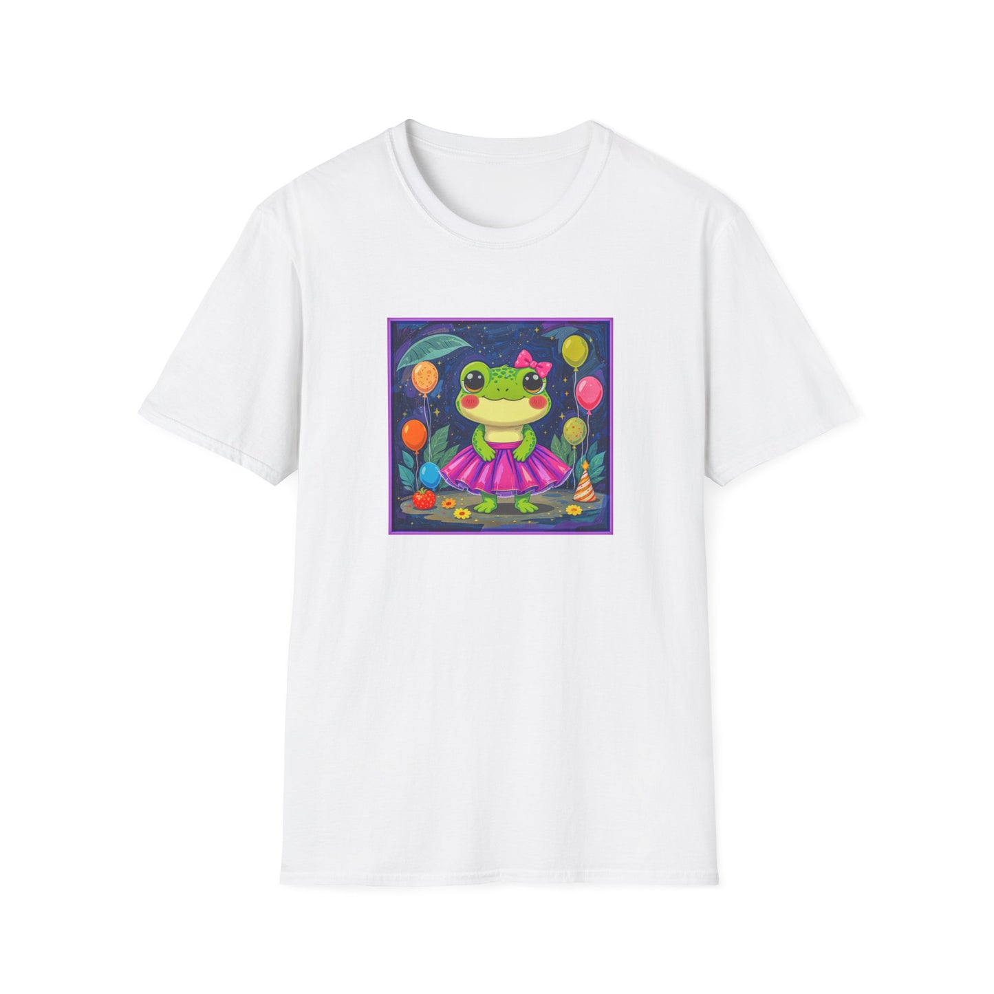 Happy Birthday Froggy Unisex Softstyle T-Shirt