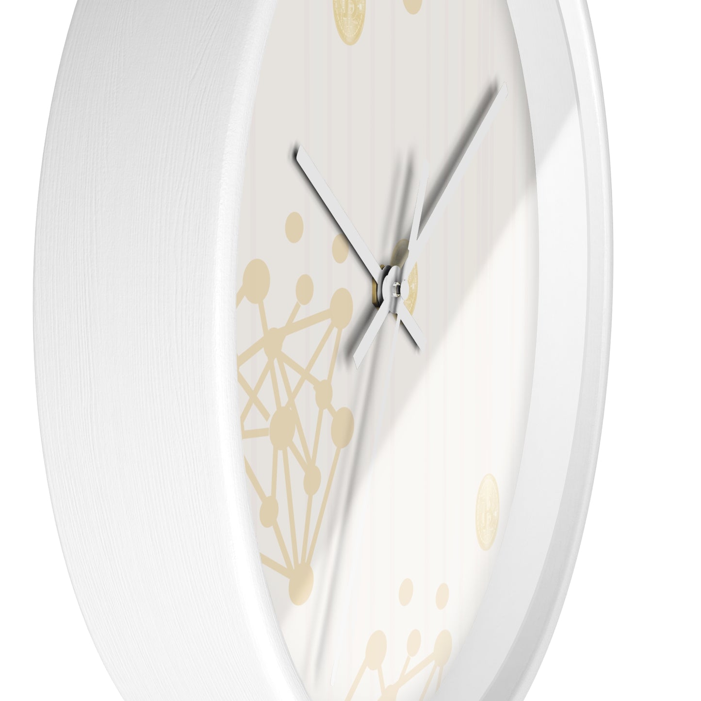 Gold Cryprto and Bitcon Wall Clock
