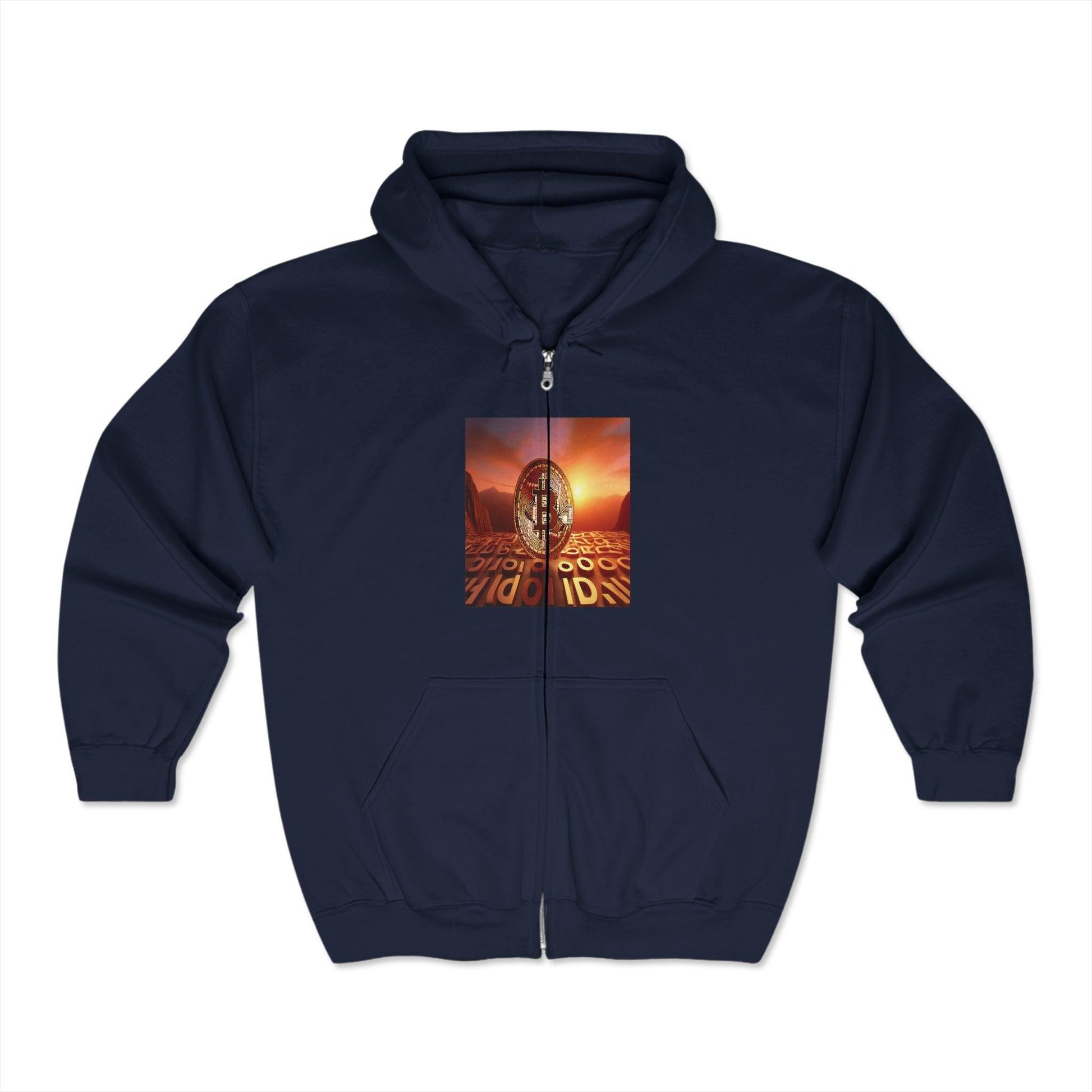 HODL Unisex Heavy Blend™ Full Zip Hooded Sweatshirt - Miniaday Designs, LLC.