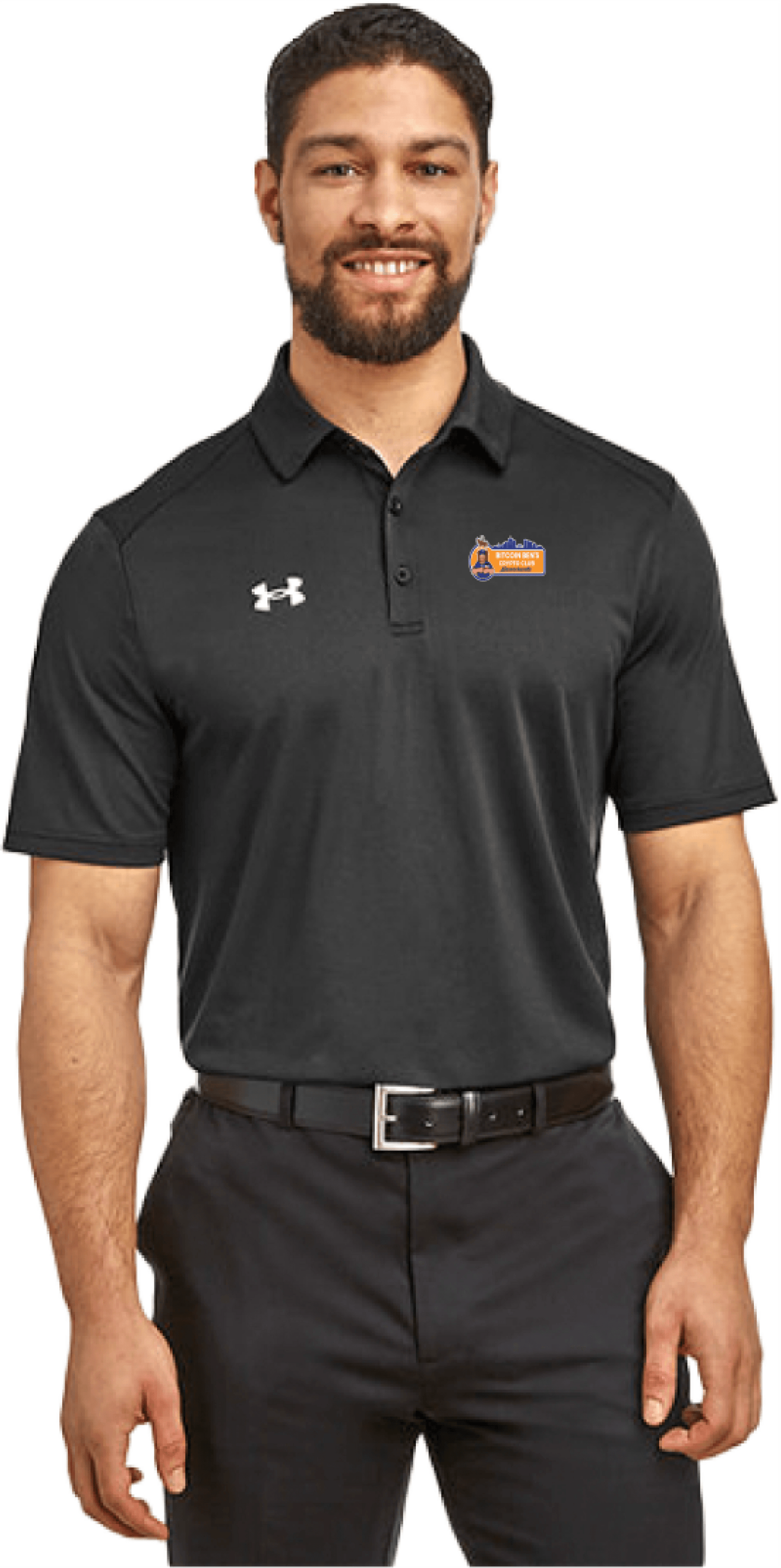 Bitcoin Ben Mass Crypto Club Under Armour 1370399 Polo Shirt - Miniaday Designs, LLC.