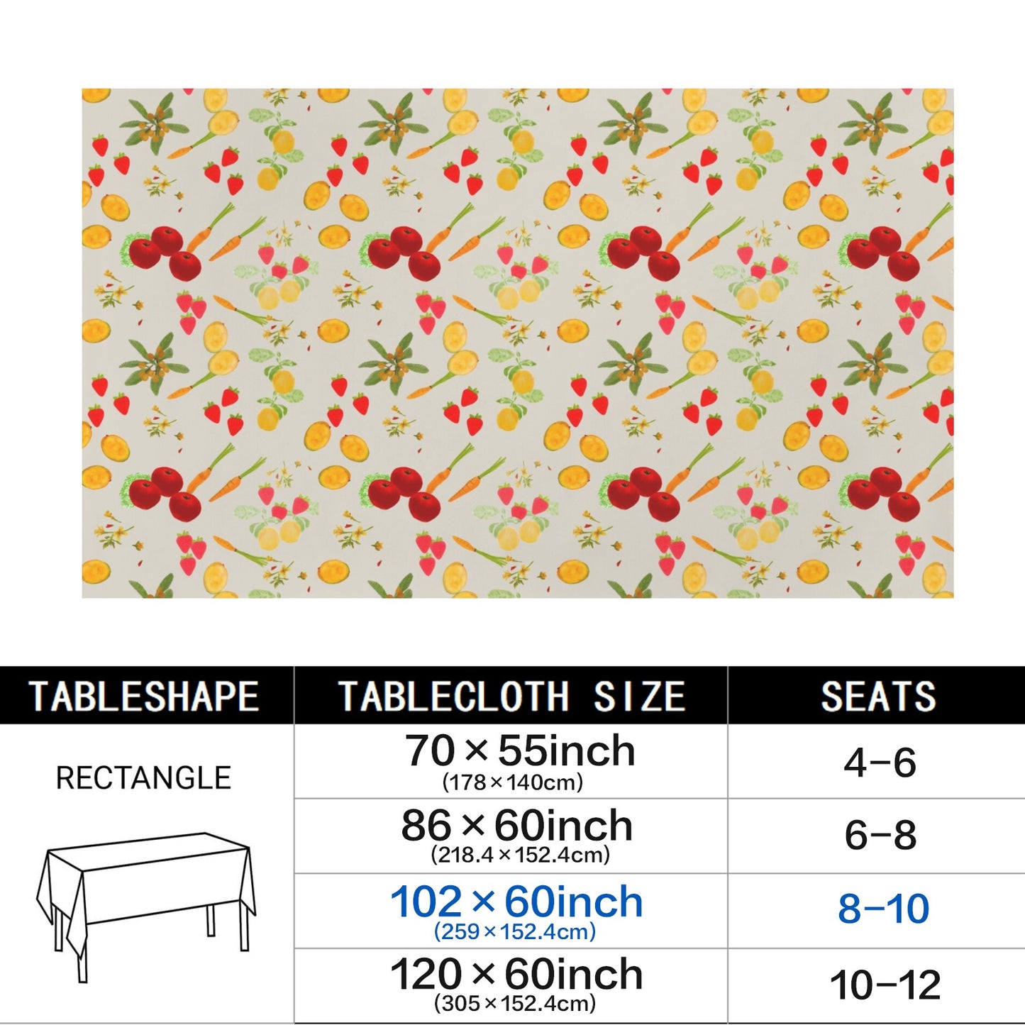 Sunflower & Farmstand Designer Tablecloth | 102x60 Watercolor Floral Table Linen | Farmhouse Kitchen Decor