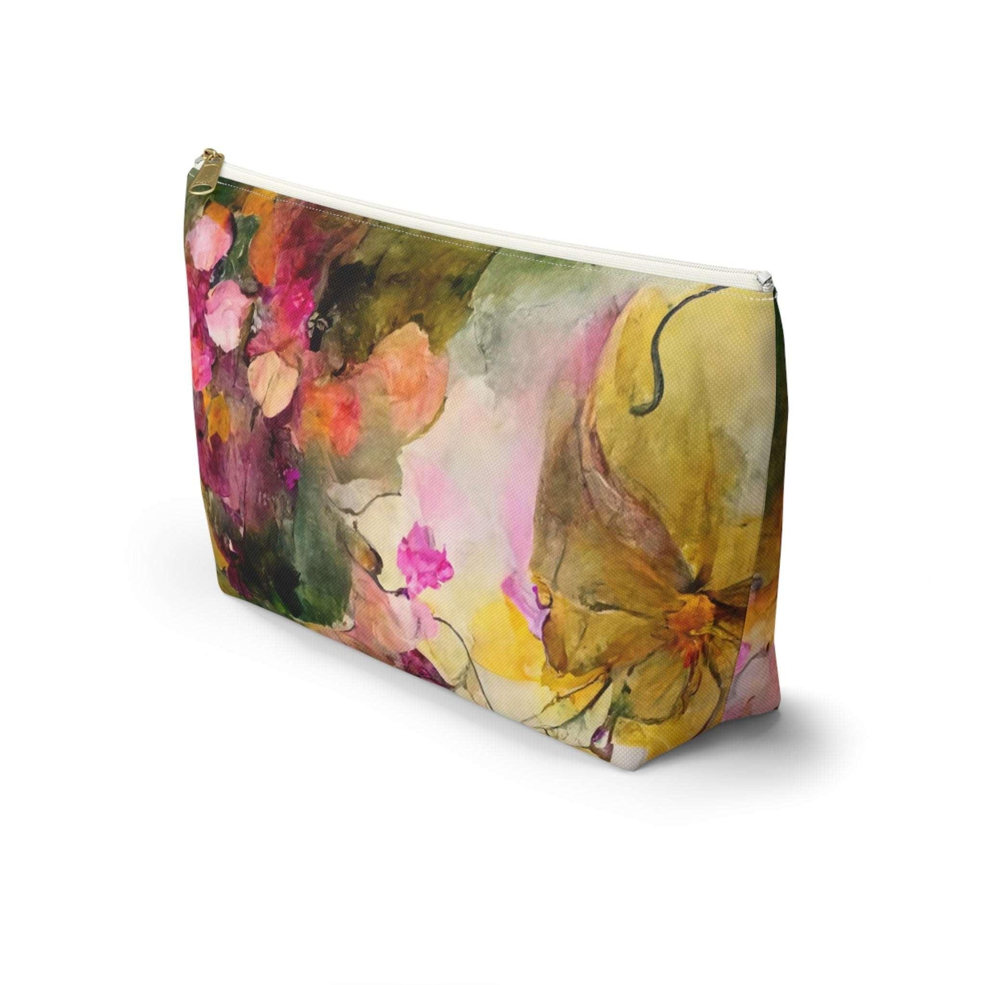 Cross-Processed Botanical Collection by Miniaday Designs, LLC. Accessory Pouch w T-bottom. (You may choose a black or white zipper) - Miniaday Designs, LLC.