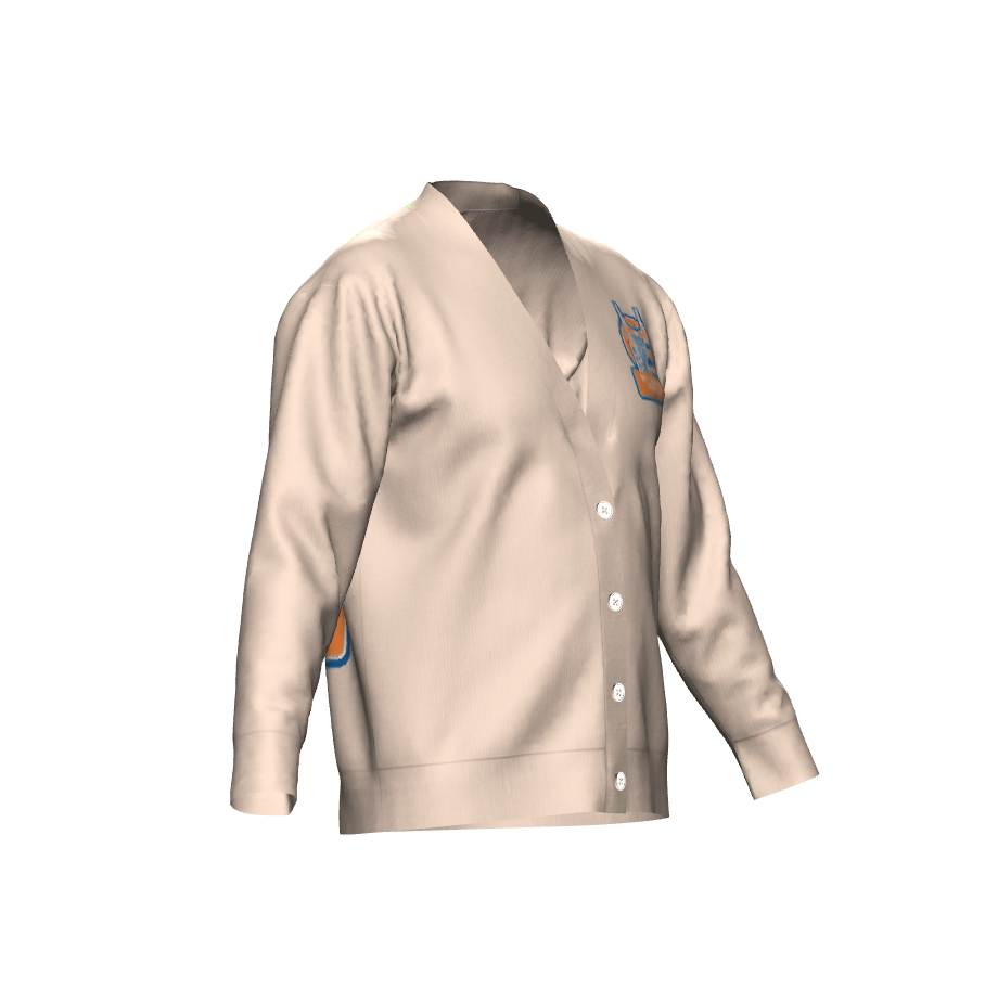 Bitcoin Ben Crypto Nashville Club Knitted Cardigan in Orange
