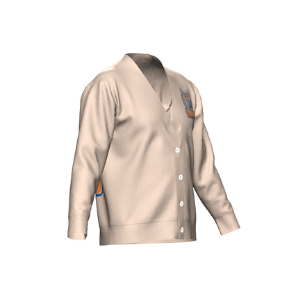 Bitcoin Ben Crypto Nashville Club Knitted Cardigan in Orange