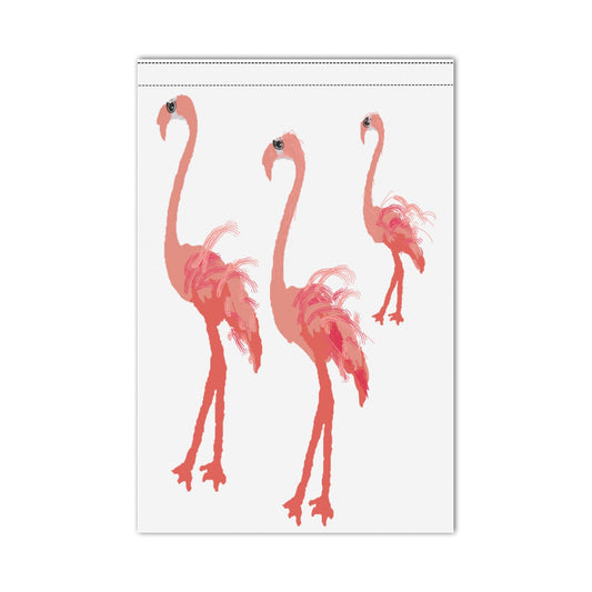 Tropical & Whimsical Garden Designer Flags | Flamingo & Dragonfly | 12x18 Outdoor Flags| Pole Not Included