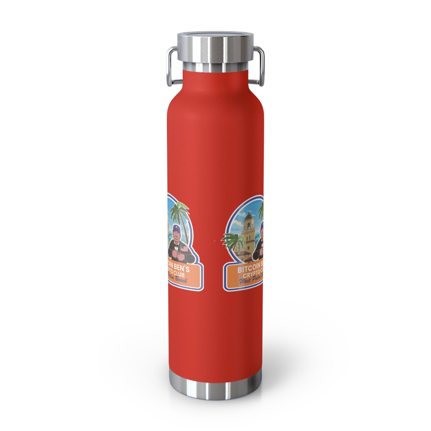 BBCC West Palm Beach Club Copper Vacuum Insulated Bottle, 22oz