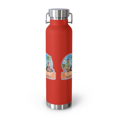 BBCC West Palm Beach Club Copper Vacuum Insulated Bottle, 22oz
