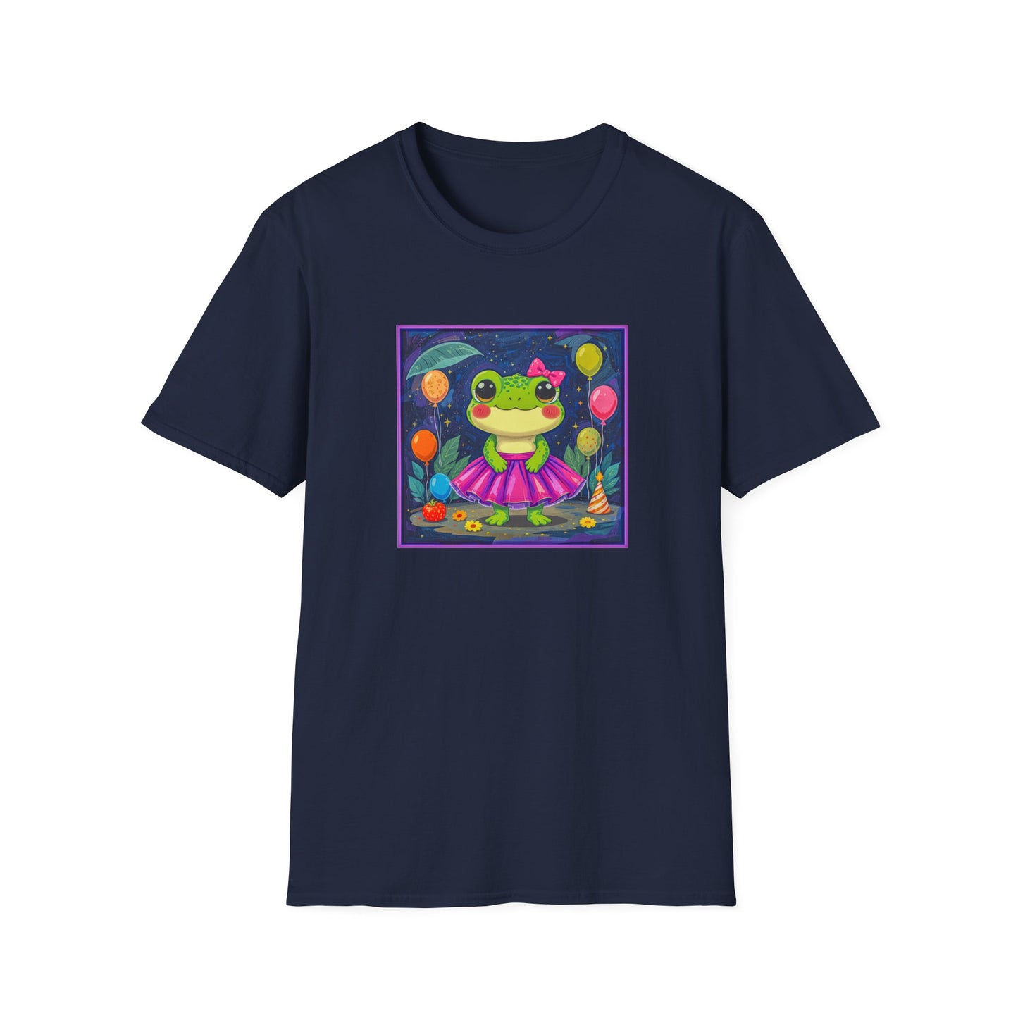 Happy Birthday Froggy Unisex Softstyle T-Shirt