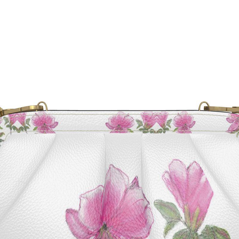 Sweet Azaleas Pleated Evening Bag - Miniaday Designs, LLC.