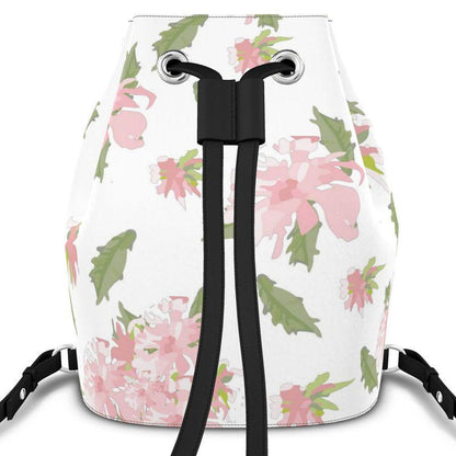 Vibrant Blossoms by Miniaday Designs, LLC. Designer Nappa Leather Backpack - Miniaday Designs, LLC.