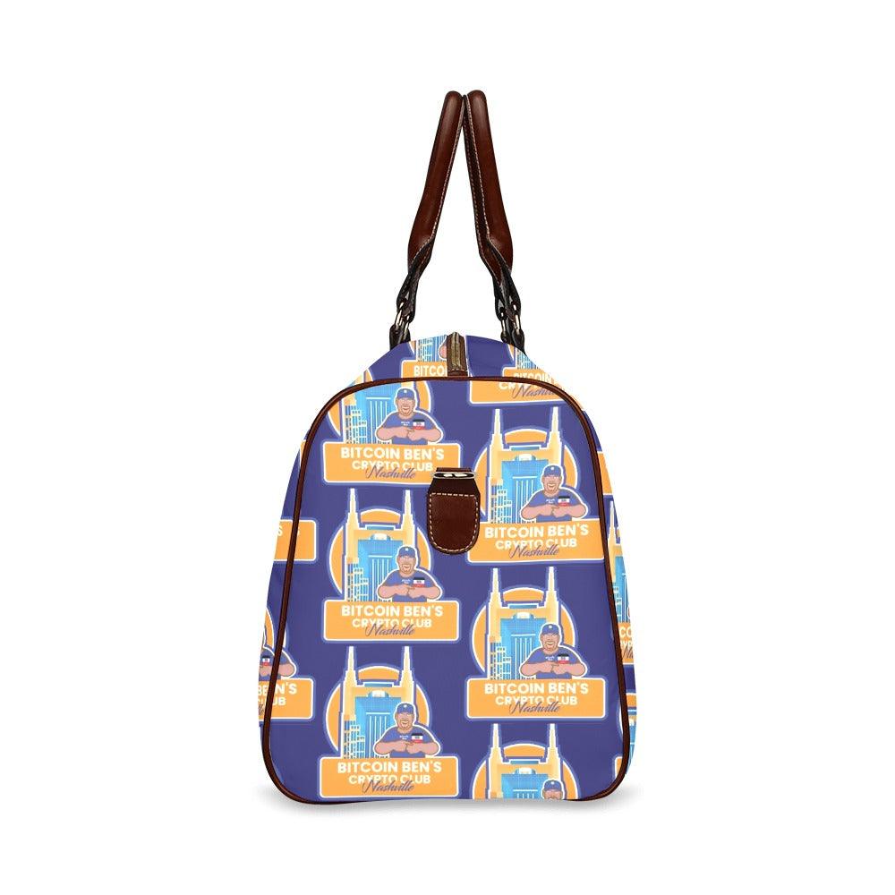 Miniaday Designs Waterproof Travel Bag Bitcoin Ben Nashville Club Waterproof Travel Bag/Large (Model 1639) - Miniaday Designs, LLC.