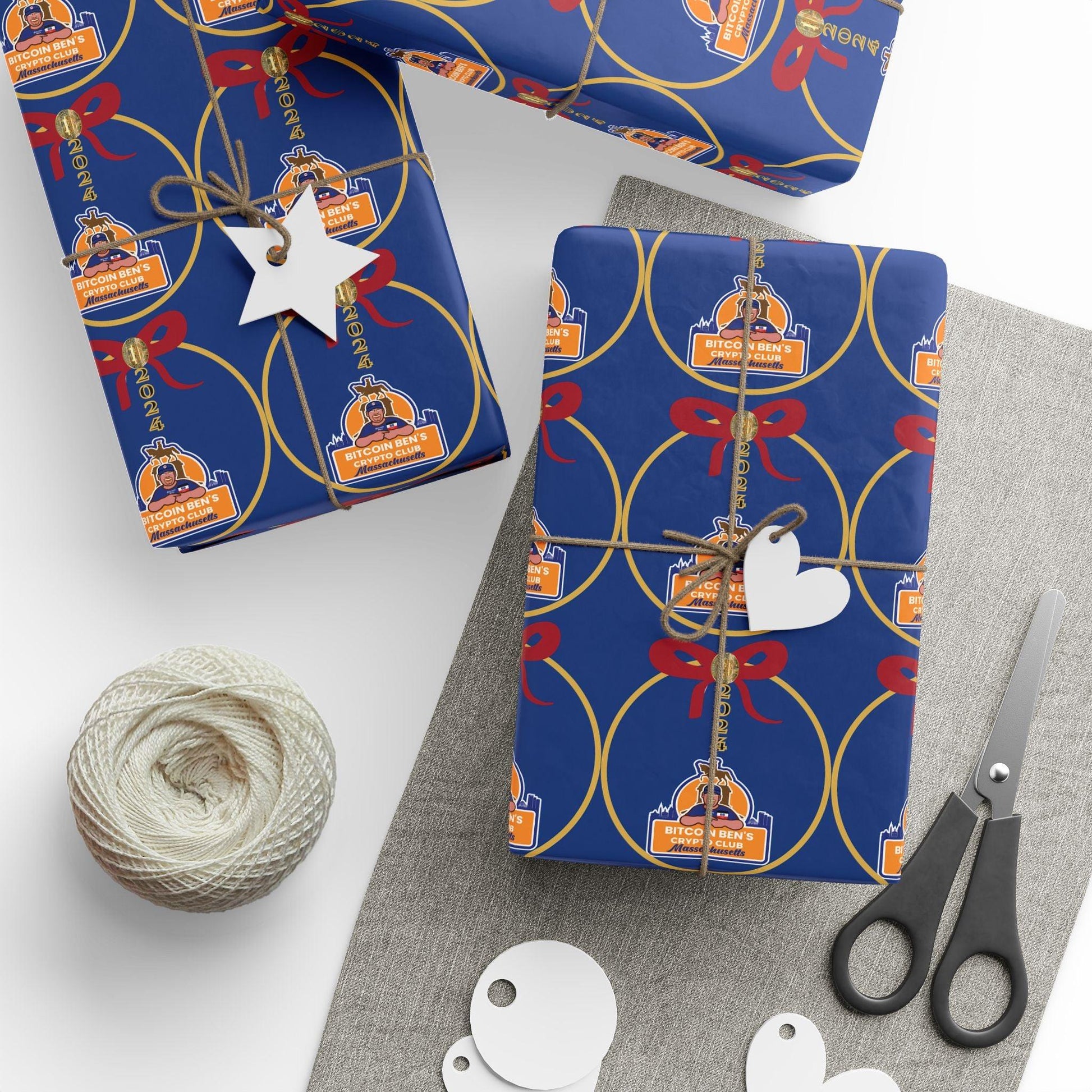 BBCC Massachusetts Christmas Wrapping Papers - Miniaday Designs, LLC.