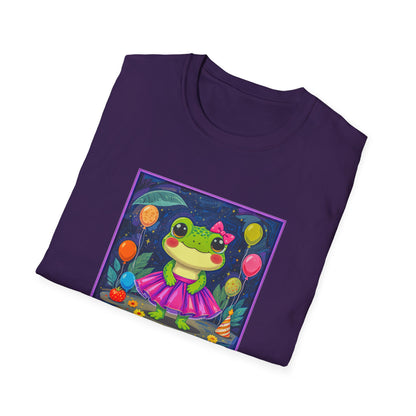 Happy Birthday Froggy Unisex Softstyle T-Shirt