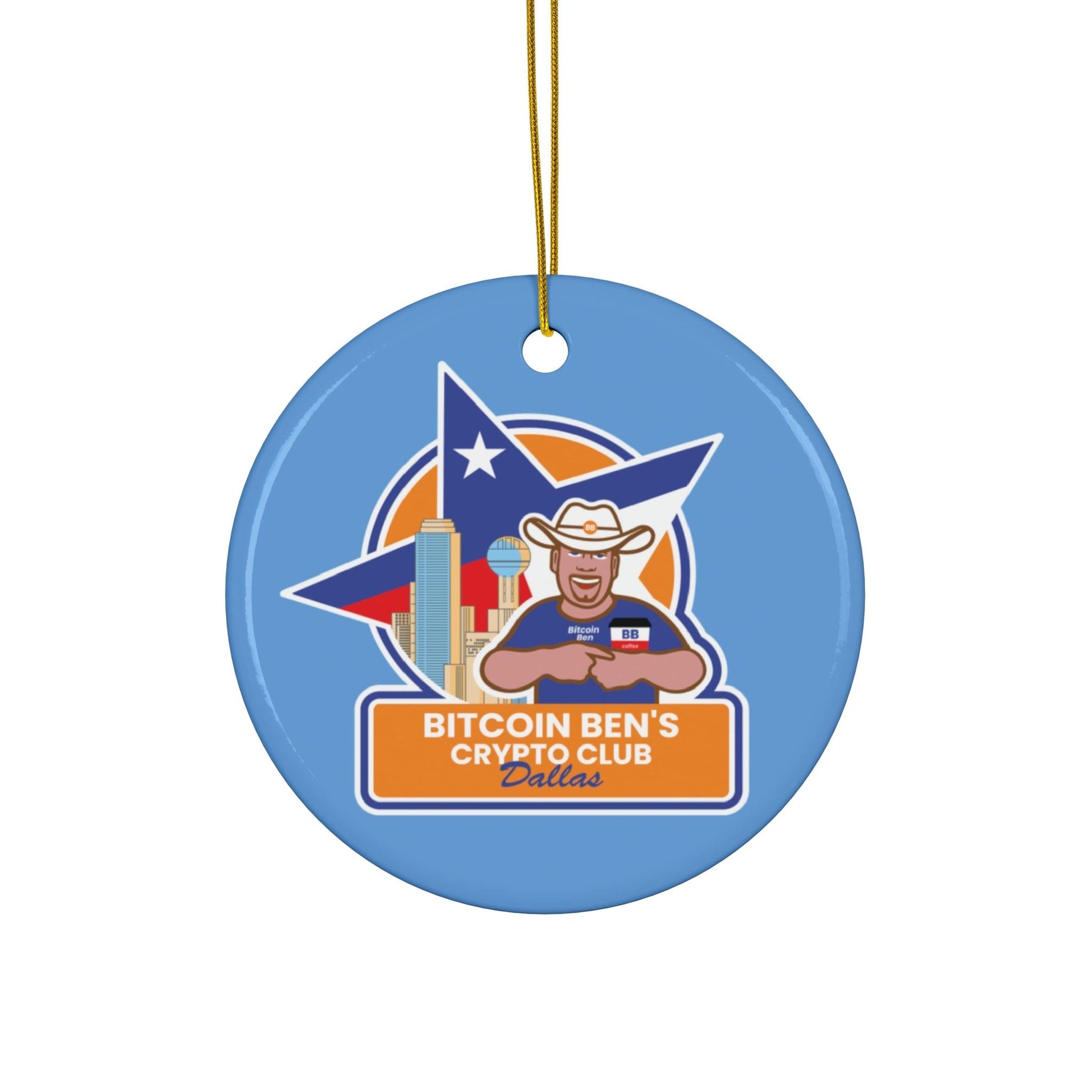 BBCC Dallas Ceramic Ornament (1 Ornament) - Miniaday Designs, LLC.