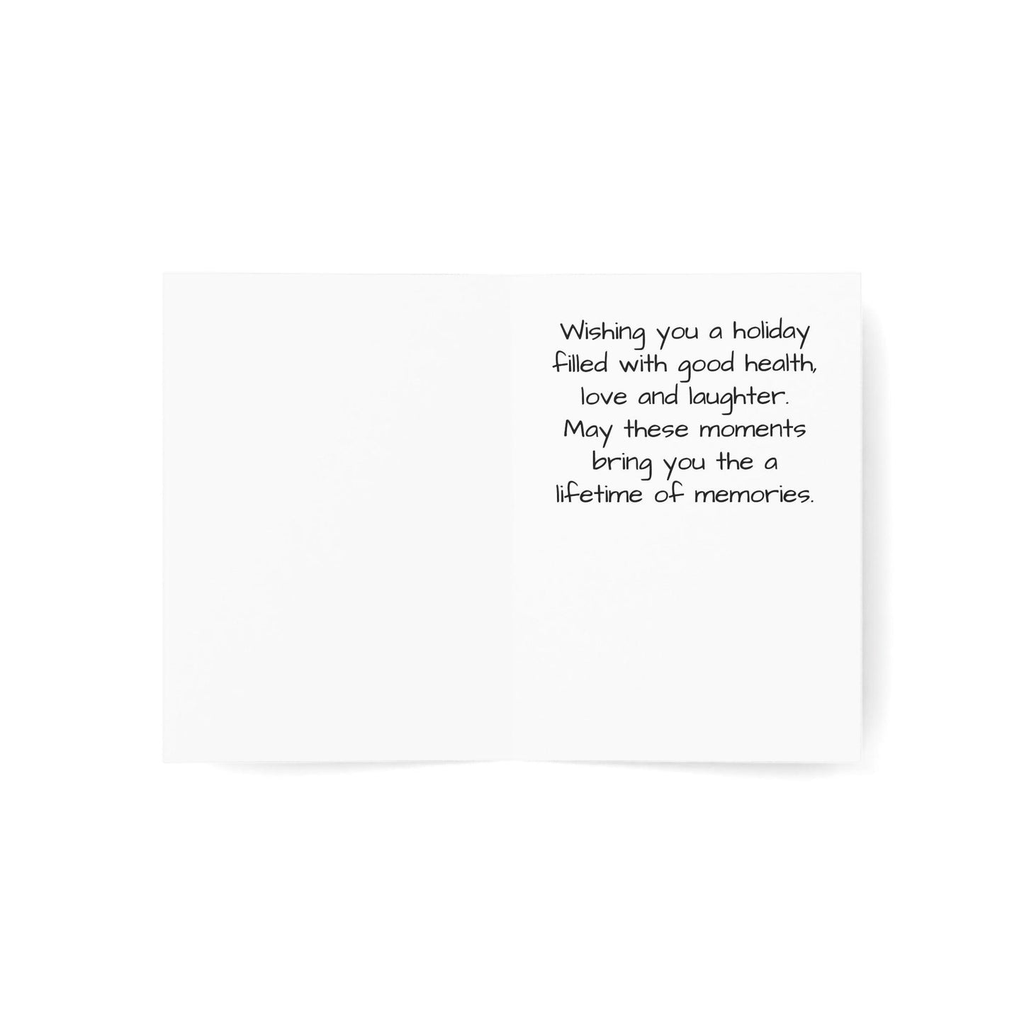 Merry Christmas with Packages Greeting Cards (1, 10, 30, and 50pcs) - Miniaday Designs, LLC.