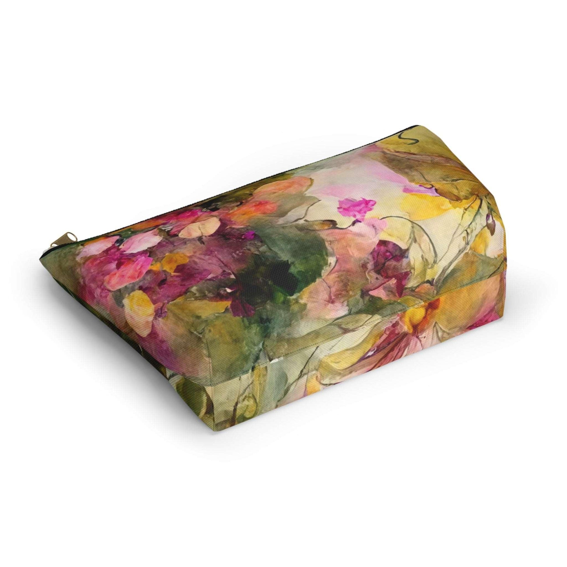Cross-Processed Botanical Collection by Miniaday Designs, LLC. Accessory Pouch w T-bottom. (You may choose a black or white zipper) - Miniaday Designs, LLC.