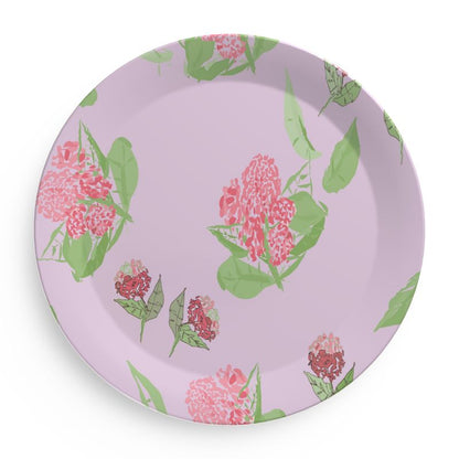 Pink Hydrangea Plates