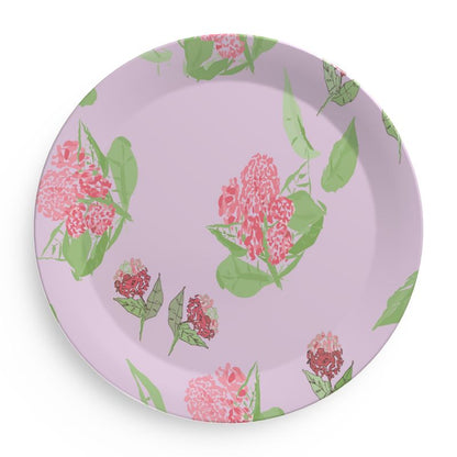 Pink Hydrangea Plates